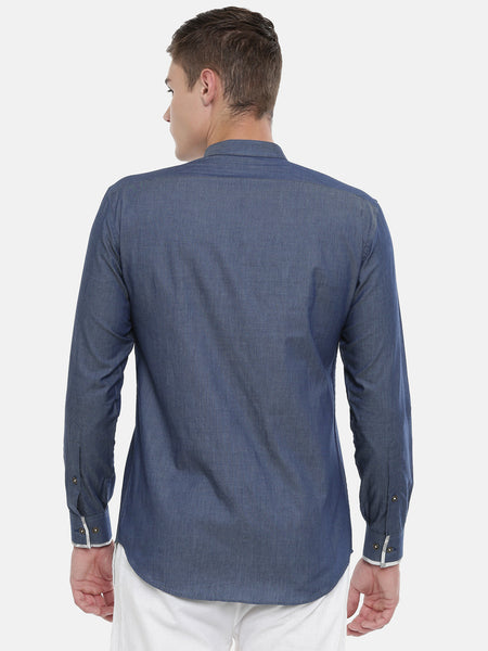Blue Cotton Shirt  - MM0761