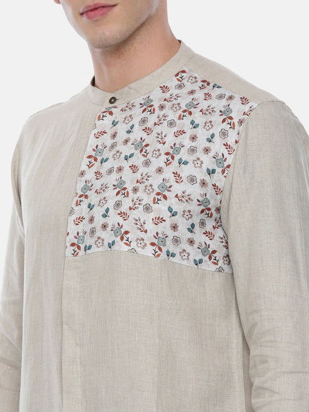 Linen Plain Print Shirt - MM0766