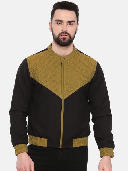 Black Rust Cotton Linen Jacket - MMBJ019