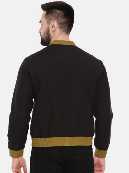 Black Rust Cotton Linen Jacket - MMBJ019