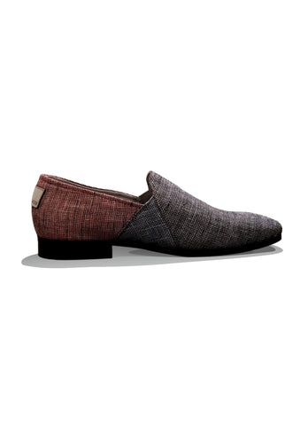 Three Coloured Fabric Shoes - MMFT003