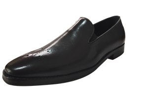 Black Matt Leather Shoes - MMFT011