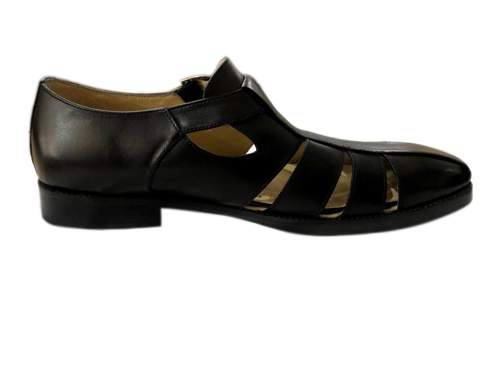 Black Strappy Sandals - MMFT021