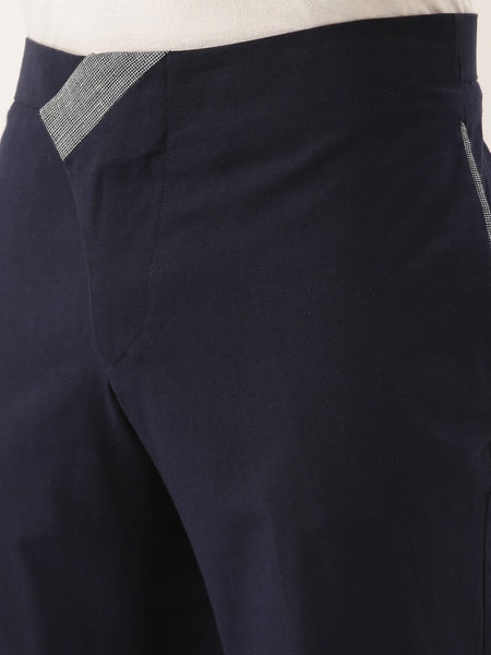 Stylish Blue Malai Cotton Trousers - MMP068