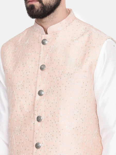Chanderi Emb Pink Jacket - MMWC0210